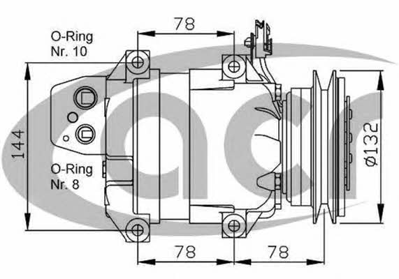 ACR 133060 Compressor, air conditioning 133060: Buy near me in Poland at 2407.PL - Good price!