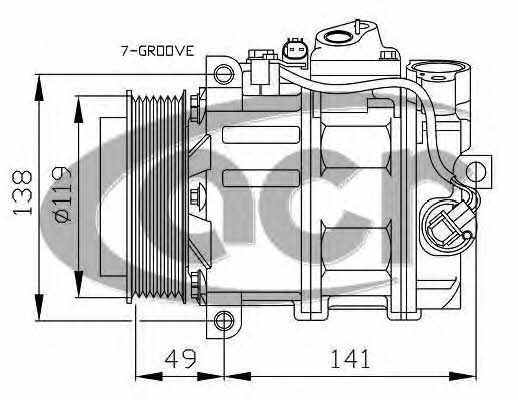 ACR 134263 Compressor, air conditioning 134263: Buy near me in Poland at 2407.PL - Good price!