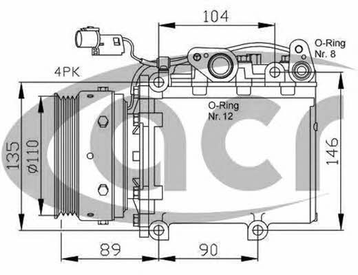 ACR 134966R Compressor, air conditioning 134966R: Buy near me in Poland at 2407.PL - Good price!