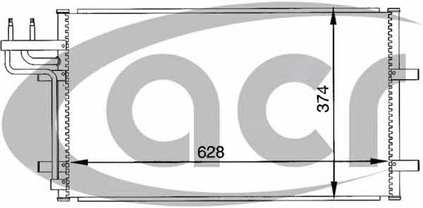 ACR 300093 Радіатор кондиціонера (Конденсатор) 300093: Приваблива ціна - Купити у Польщі на 2407.PL!