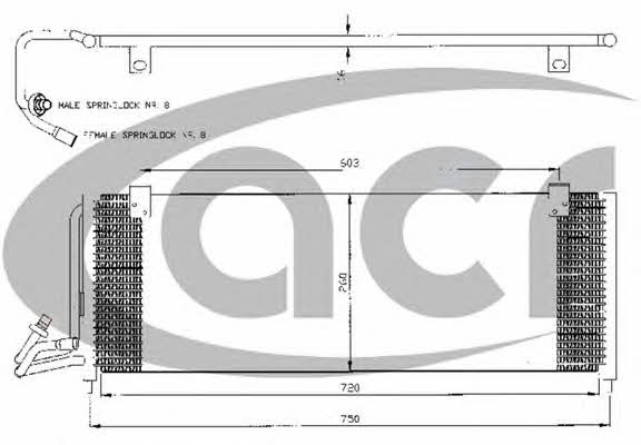 ACR 300466 Радиатор кондиционера (Конденсатор) 300466: Отличная цена - Купить в Польше на 2407.PL!
