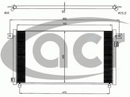 ACR 300615 Радиатор кондиционера (Конденсатор) 300615: Отличная цена - Купить в Польше на 2407.PL!