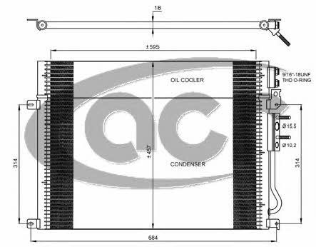 ACR 300680 Радиатор кондиционера (Конденсатор) 300680: Купить в Польше - Отличная цена на 2407.PL!