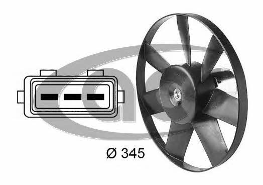 ACR 330314 Hub, engine cooling fan wheel 330314: Buy near me in Poland at 2407.PL - Good price!