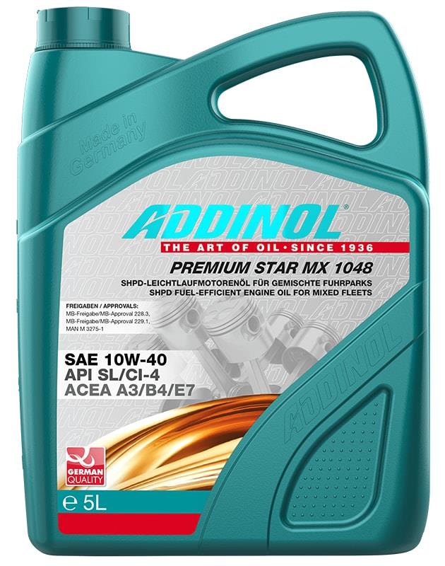 Addinol 4014766240514 Olej silnikowy Addinol Premium Star MX 1048 10W-40, 5 l 4014766240514: Dobra cena w Polsce na 2407.PL - Kup Teraz!