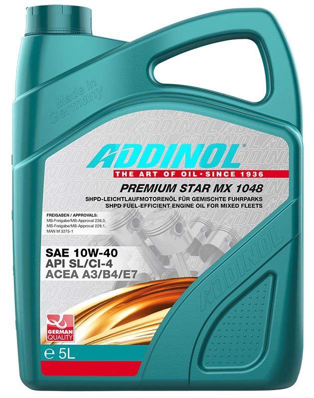 Addinol 4014766250544 Olej silnikowy Addinol Premium Star MX 1048 10W-40, 4 l 4014766250544: Dobra cena w Polsce na 2407.PL - Kup Teraz!