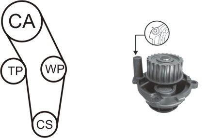 Airtex WPK-170301 TIMING BELT KIT WITH WATER PUMP WPK170301: Buy near me in Poland at 2407.PL - Good price!