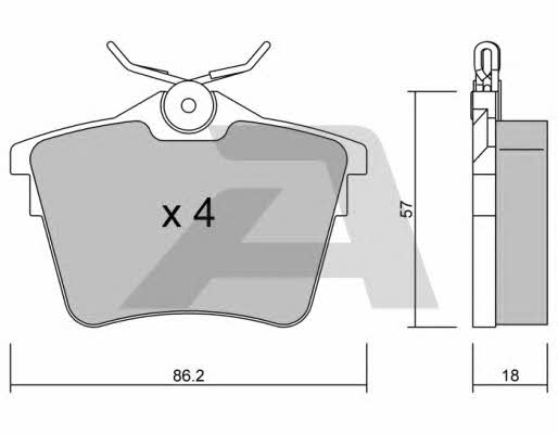 Aisin BPPE-2006 Тормозные колодки дисковые, комплект BPPE2006: Отличная цена - Купить в Польше на 2407.PL!