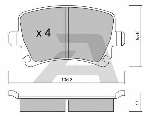 Aisin BPVW-2003 Тормозные колодки дисковые, комплект BPVW2003: Отличная цена - Купить в Польше на 2407.PL!