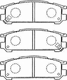 Aisin F2N012 Scheibenbremsbeläge, Set F2N012: Kaufen Sie zu einem guten Preis in Polen bei 2407.PL!