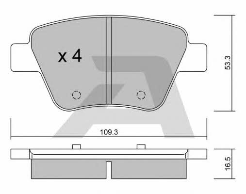 Aisin BPVW-2006 Scheibenbremsbeläge, Set BPVW2006: Kaufen Sie zu einem guten Preis in Polen bei 2407.PL!