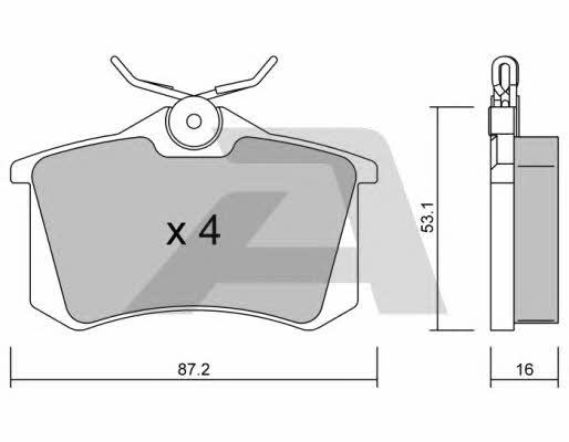 Aisin BPRE-2001 Brake Pad Set, disc brake BPRE2001: Buy near me in Poland at 2407.PL - Good price!