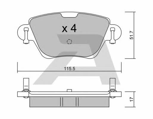 Aisin BPPE-2007 Brake Pad Set, disc brake BPPE2007: Buy near me in Poland at 2407.PL - Good price!