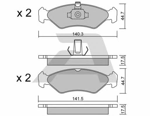 Aisin BPFO-1011 Гальмівні колодки, комплект BPFO1011: Приваблива ціна - Купити у Польщі на 2407.PL!