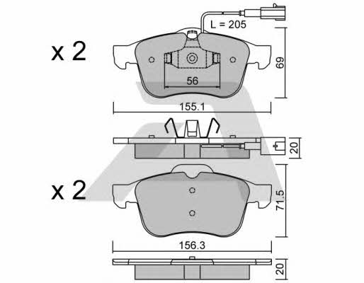 Aisin BPFI-1033 Brake Pad Set, disc brake BPFI1033: Buy near me in Poland at 2407.PL - Good price!