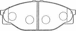 Aisin A1N049 Brake Pad Set, disc brake A1N049: Buy near me at 2407.PL in Poland at an Affordable price!