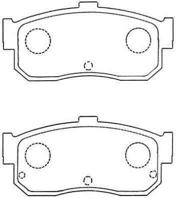 Aisin ASN-249 Brake Pad Set, disc brake ASN249: Buy near me in Poland at 2407.PL - Good price!