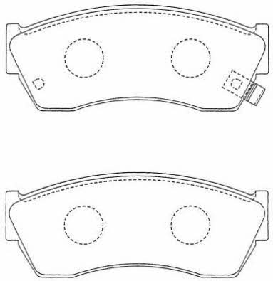 Aisin ASN-238 Brake Pad Set, disc brake ASN238: Buy near me in Poland at 2407.PL - Good price!