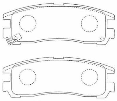 Aisin ASN-185 Brake Pad Set, disc brake ASN185: Buy near me in Poland at 2407.PL - Good price!