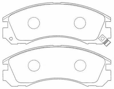 Aisin ASN-151 Brake Pad Set, disc brake ASN151: Buy near me in Poland at 2407.PL - Good price!