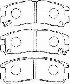 Aisin D2N032 Brake Pad Set, disc brake D2N032: Buy near me in Poland at 2407.PL - Good price!