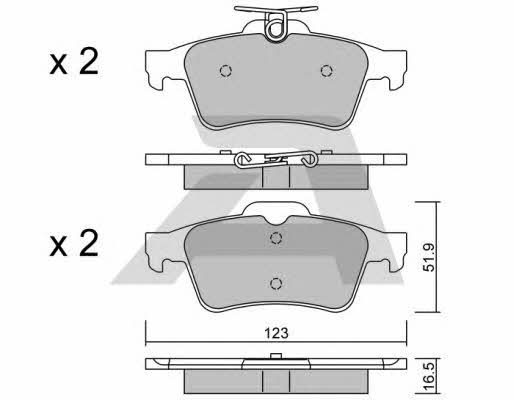 Aisin BPCI-2002 Brake Pad Set, disc brake BPCI2002: Buy near me in Poland at 2407.PL - Good price!