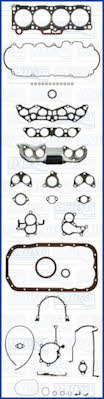 Ajusa 50128400 Full Gasket Set, engine 50128400: Buy near me in Poland at 2407.PL - Good price!