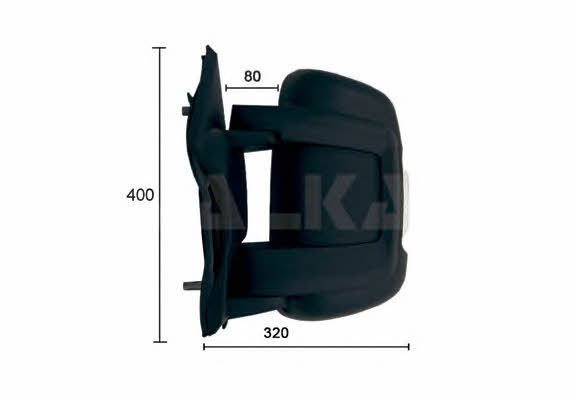 Alkar 9202922 Rearview mirror external right 9202922: Buy near me in Poland at 2407.PL - Good price!