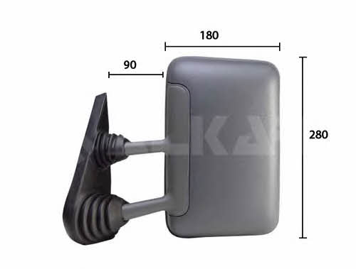 Alkar 6102972 Rearview mirror external right 6102972: Buy near me at 2407.PL in Poland at an Affordable price!