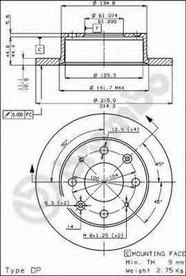 AP (Brembo) 10140 Tarcza hamulcowa 10140: Dobra cena w Polsce na 2407.PL - Kup Teraz!