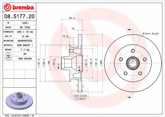 AP (Brembo) 14251 Диск тормозной 14251: Отличная цена - Купить в Польше на 2407.PL!