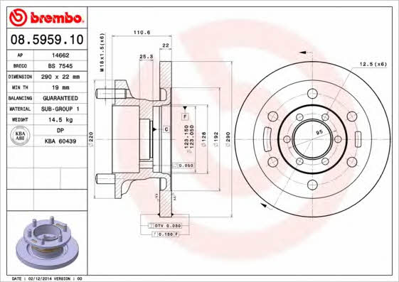 AP (Brembo) 14662 Tarcza hamulcowa 14662: Dobra cena w Polsce na 2407.PL - Kup Teraz!