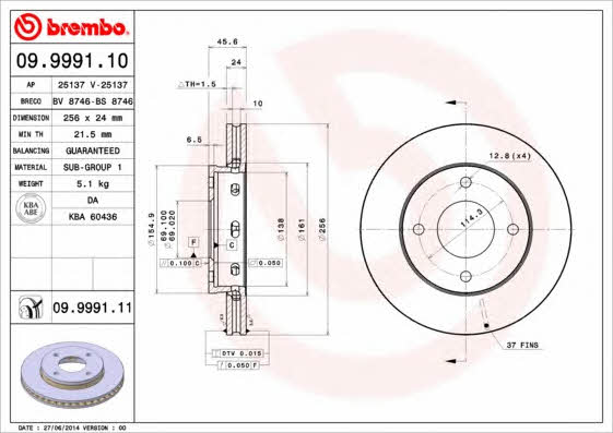 AP (Brembo) 25137 Tarcza hamulcowa 25137: Dobra cena w Polsce na 2407.PL - Kup Teraz!