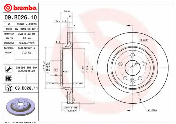 AP (Brembo) 25209 V Tarcza hamulcowa 25209V: Dobra cena w Polsce na 2407.PL - Kup Teraz!