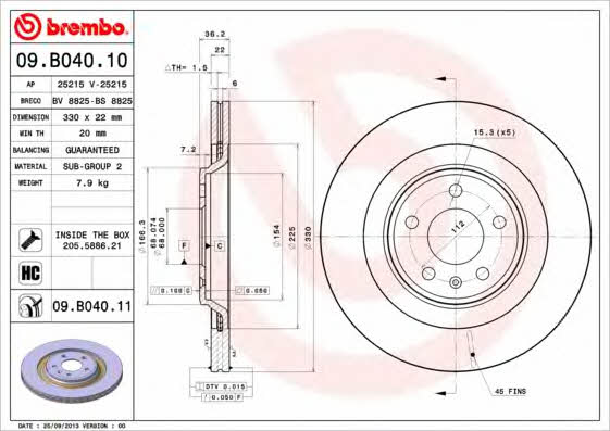 AP (Brembo) 25215 Tarcza hamulcowa 25215: Dobra cena w Polsce na 2407.PL - Kup Teraz!