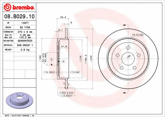 AP (Brembo) 14977 Tarcza hamulcowa 14977: Dobra cena w Polsce na 2407.PL - Kup Teraz!