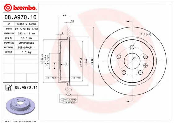 AP (Brembo) 14982 Tarcza hamulcowa 14982: Dobra cena w Polsce na 2407.PL - Kup Teraz!