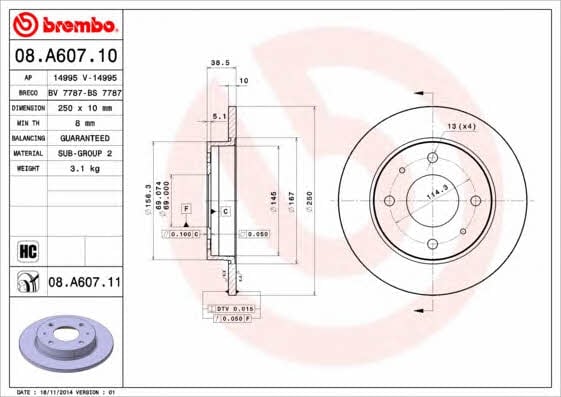 AP (Brembo) 14995 Tarcza hamulcowa 14995: Dobra cena w Polsce na 2407.PL - Kup Teraz!