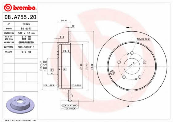 AP (Brembo) 15025 Tarcza hamulcowa 15025: Dobra cena w Polsce na 2407.PL - Kup Teraz!