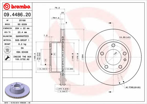 AP (Brembo) 20168 Tarcza hamulcowa 20168: Atrakcyjna cena w Polsce na 2407.PL - Zamów teraz!