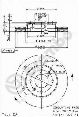 AP (Brembo) 24156 E Диск тормозной 24156E: Отличная цена - Купить в Польше на 2407.PL!