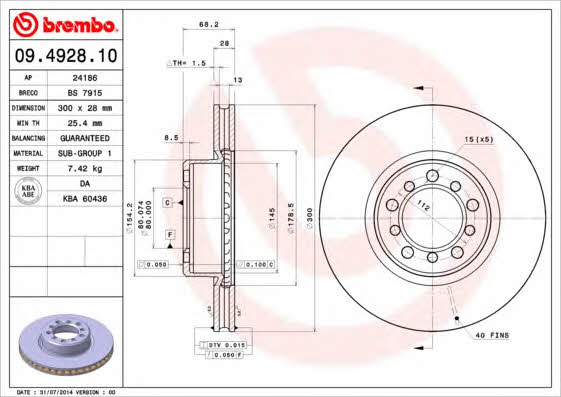 AP (Brembo) 24186 Tarcza hamulcowa 24186: Dobra cena w Polsce na 2407.PL - Kup Teraz!