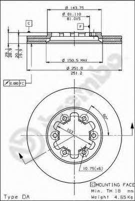 AP (Brembo) 24257 Bremsscheibe 24257: Kaufen Sie zu einem guten Preis in Polen bei 2407.PL!