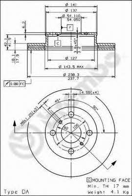 AP (Brembo) 24519 E Диск гальмівний 24519E: Приваблива ціна - Купити у Польщі на 2407.PL!