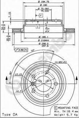 AP (Brembo) 24638 V Tarcza hamulcowa 24638V: Dobra cena w Polsce na 2407.PL - Kup Teraz!