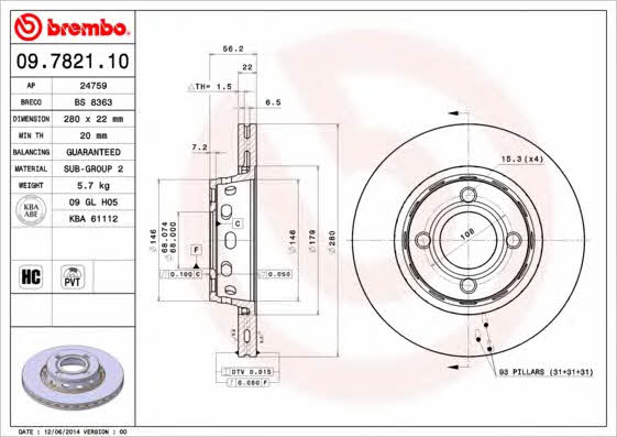 AP (Brembo) 24759 Tarcza hamulcowa 24759: Dobra cena w Polsce na 2407.PL - Kup Teraz!