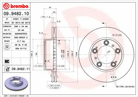 AP (Brembo) 24921 V Tarcza hamulcowa 24921V: Dobra cena w Polsce na 2407.PL - Kup Teraz!