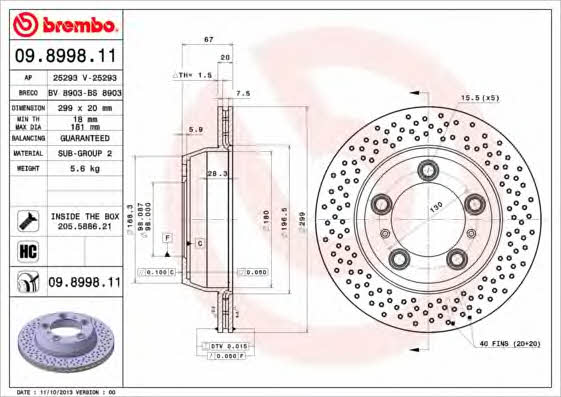 AP (Brembo) 25293 V Диск тормозной 25293V: Отличная цена - Купить в Польше на 2407.PL!