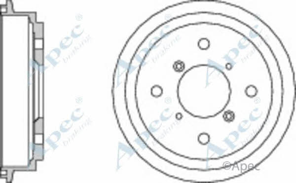 APEC braking DRM9162 Rear brake drum DRM9162: Buy near me in Poland at 2407.PL - Good price!