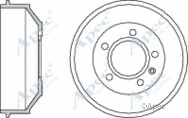 APEC braking DRM9967 Rear brake drum DRM9967: Buy near me in Poland at 2407.PL - Good price!